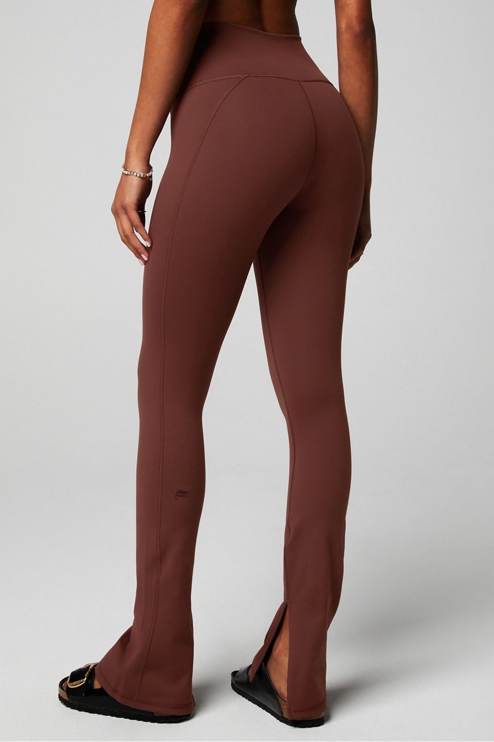 image:imageDefine PowerHold Split Hem Flare Pant MoistureWicking 4Way StretchSepia