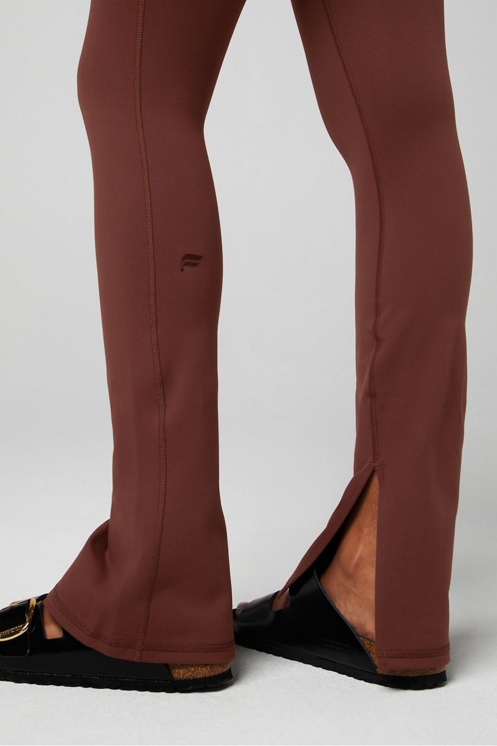 image:imageDefine PowerHold Split Hem Flare Pant MoistureWicking 4Way StretchSepia