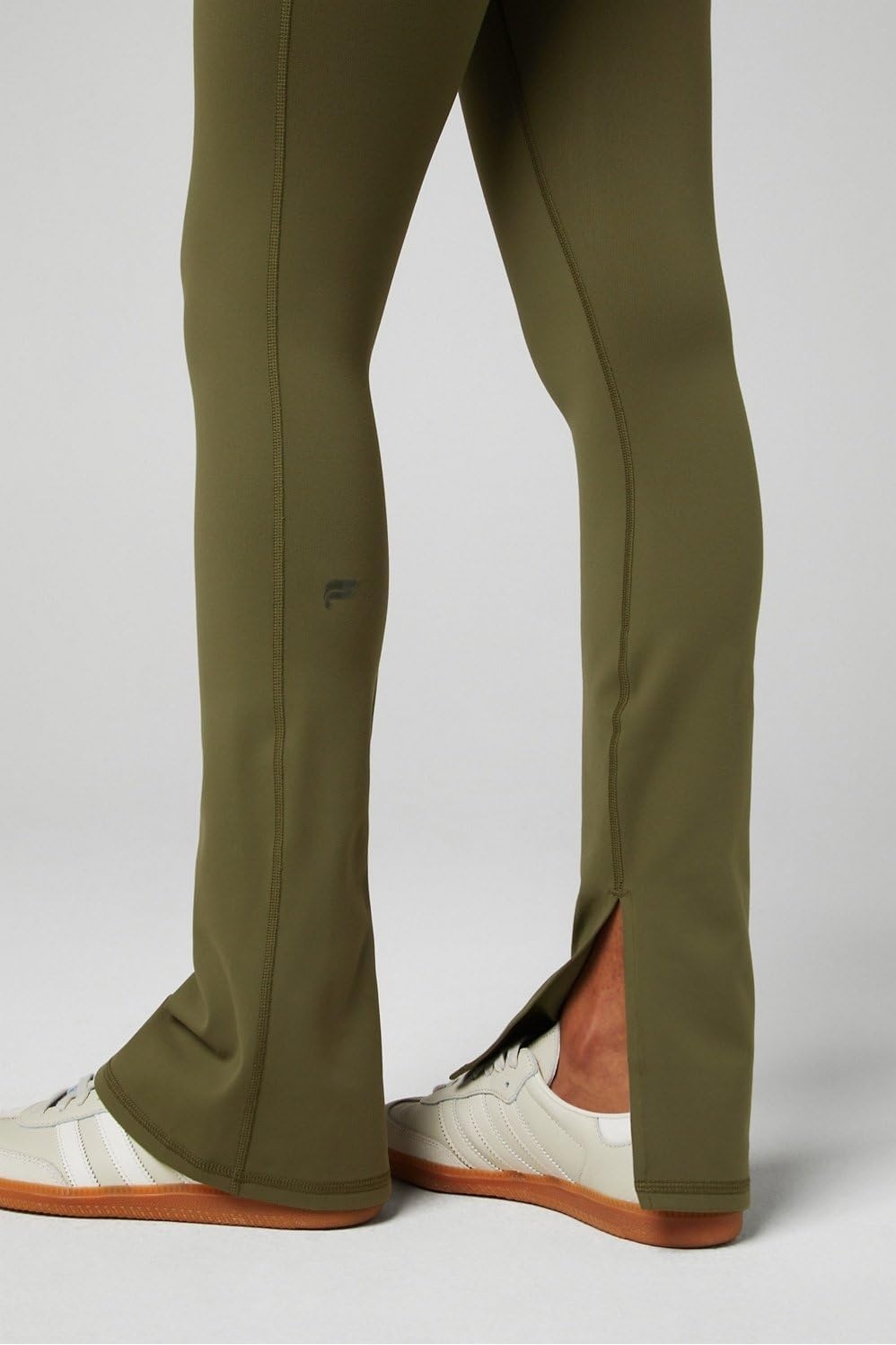 image:imageDefine PowerHold Split Hem Flare Pant MoistureWicking 4Way StretchUtility Green