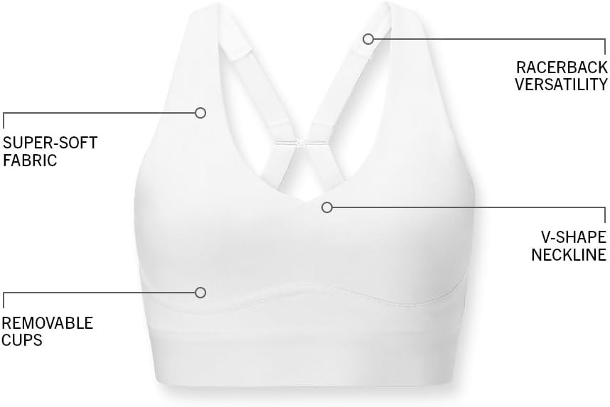 image:imageFabletics All Day Every Day BraClassic White