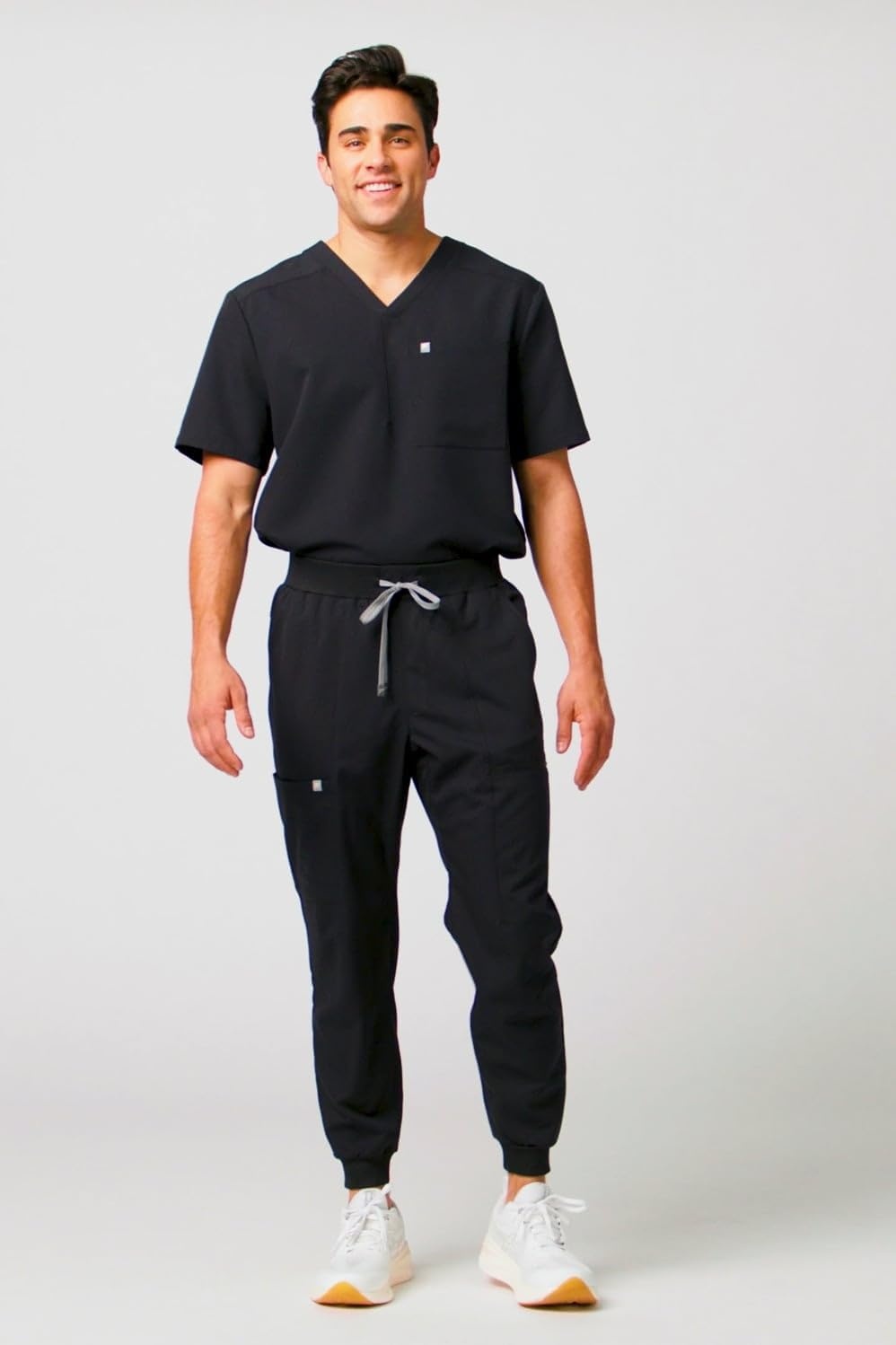 image:imageFabletics Mens AllShift 5Pocket Scrub Jogger MotionTech 4Way Stretch PocketPacked Lightweight SemiSlim FitBlackLilac