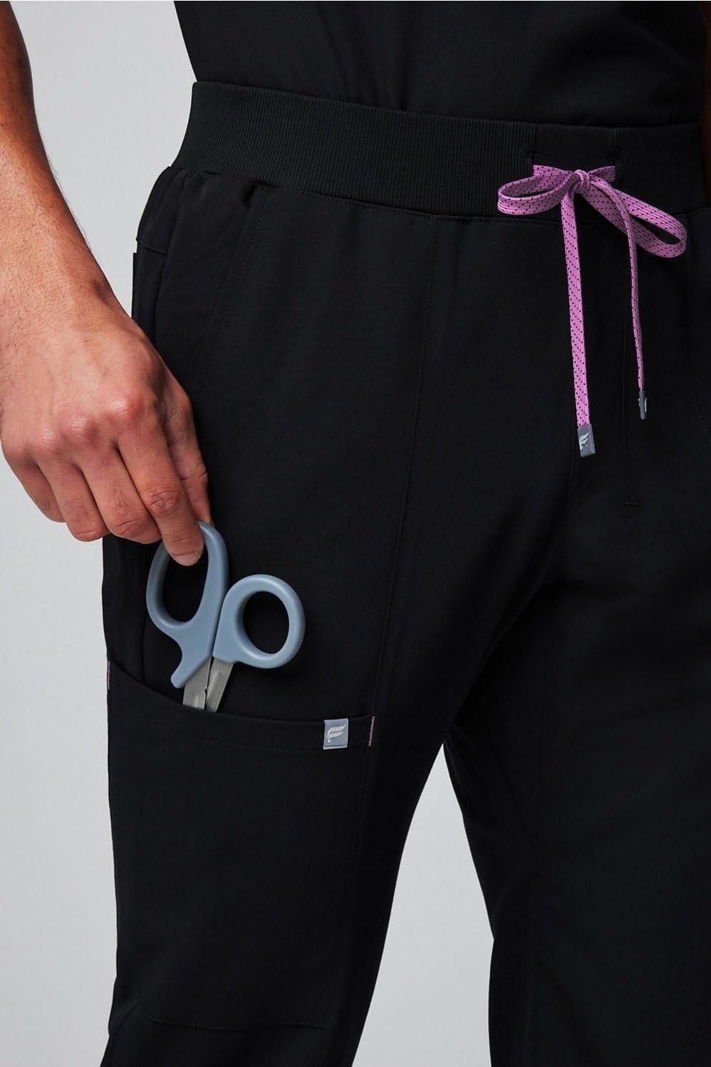 image:imageFabletics Mens AllShift 5Pocket Scrub Jogger MotionTech 4Way Stretch PocketPacked Lightweight SemiSlim FitBlackLilac