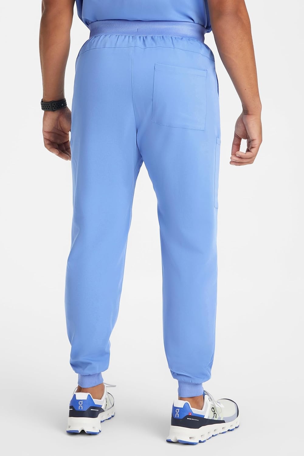 image:imageFabletics Mens AllShift 5Pocket Scrub Jogger MotionTech 4Way Stretch PocketPacked Lightweight SemiSlim FitCeil Blue