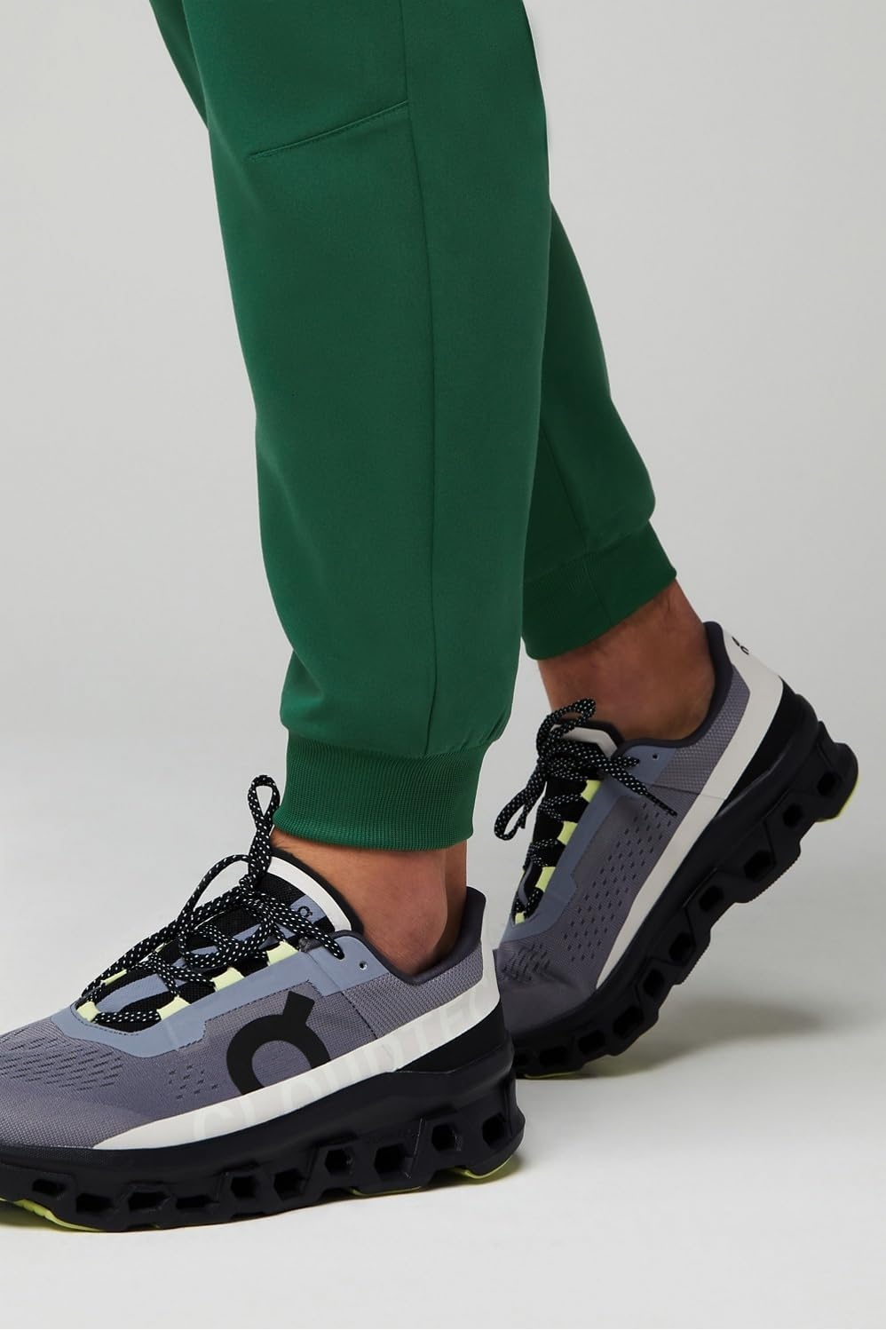 image:imageFabletics Mens AllShift 5Pocket Scrub Jogger MotionTech 4Way Stretch PocketPacked Lightweight SemiSlim FitHunter Green