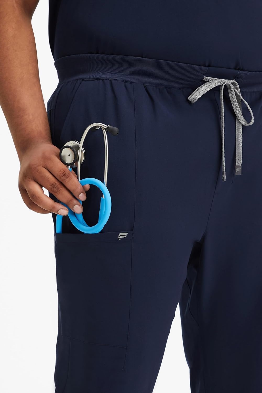 image:imageFabletics Mens AllShift 5Pocket Scrub Jogger MotionTech 4Way Stretch PocketPacked Lightweight SemiSlim FitNavy