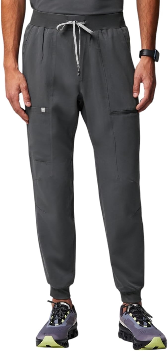 image:imageFabletics Mens AllShift 5Pocket Scrub Jogger MotionTech 4Way Stretch PocketPacked Lightweight SemiSlim FitOnyx