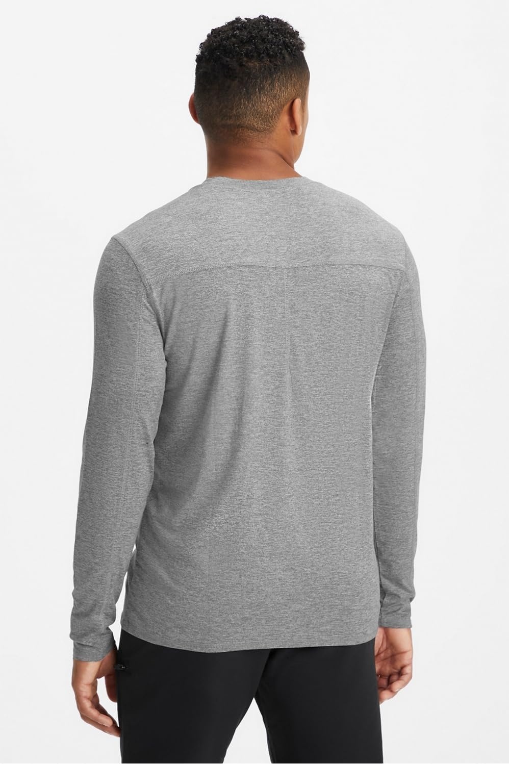 image:imageFabletics Mens Everyday LongSleeve UnderscrubHeather Grey