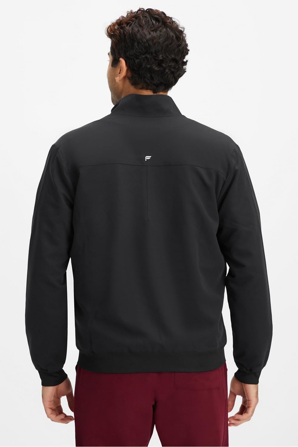 image:imageFabletics Mens Foundation 4Pocket Scrub Jacket MotionTech Lightweight Breathable WrinkleResist SemiSlim FitBlack