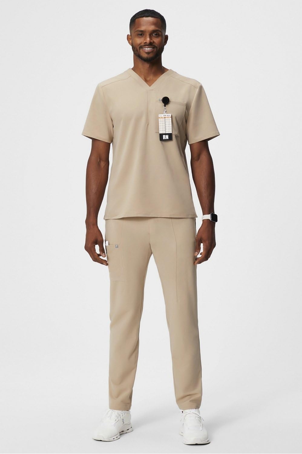 image:imageFabletics Mens Intake Scrub Pant MotionTech 4Way Stretch PocketPacked WrinkleResist SemiSlim FitChai