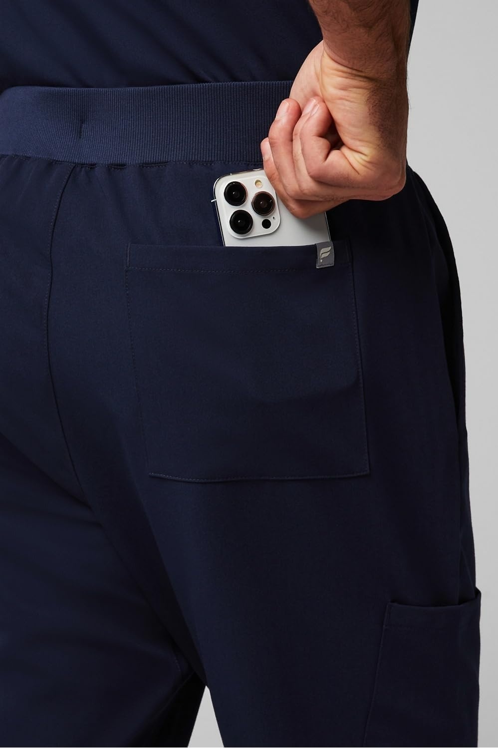image:imageFabletics Mens Intake Scrub Pant MotionTech 4Way Stretch PocketPacked WrinkleResist SemiSlim FitNavy