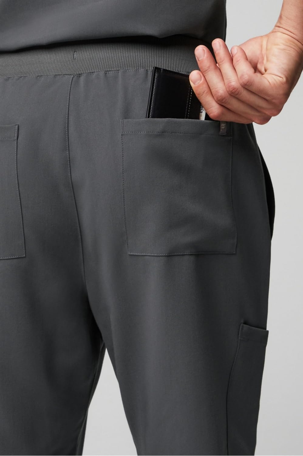 image:imageFabletics Mens Intake Scrub Pant MotionTech 4Way Stretch PocketPacked WrinkleResist SemiSlim FitOnyx