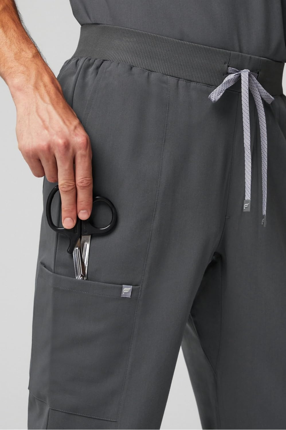 image:imageFabletics Mens Intake Scrub Pant MotionTech 4Way Stretch PocketPacked WrinkleResist SemiSlim FitOnyx