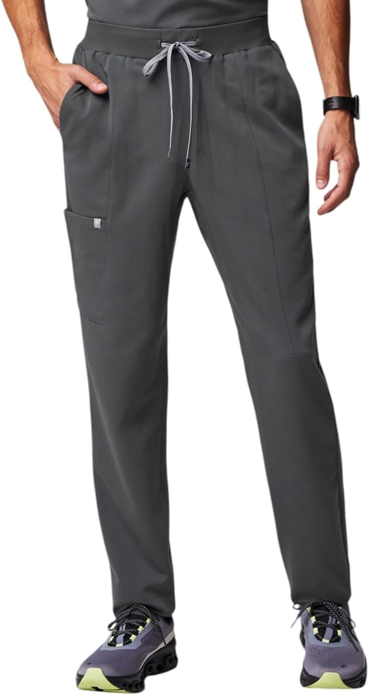 image:imageFabletics Mens Intake Scrub Pant MotionTech 4Way Stretch PocketPacked WrinkleResist SemiSlim FitOnyx