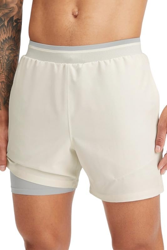 image:imageFabletics Mens The Fundamental Short II Lined Workout Running Training Gym Yoga Ultra LightweightBone