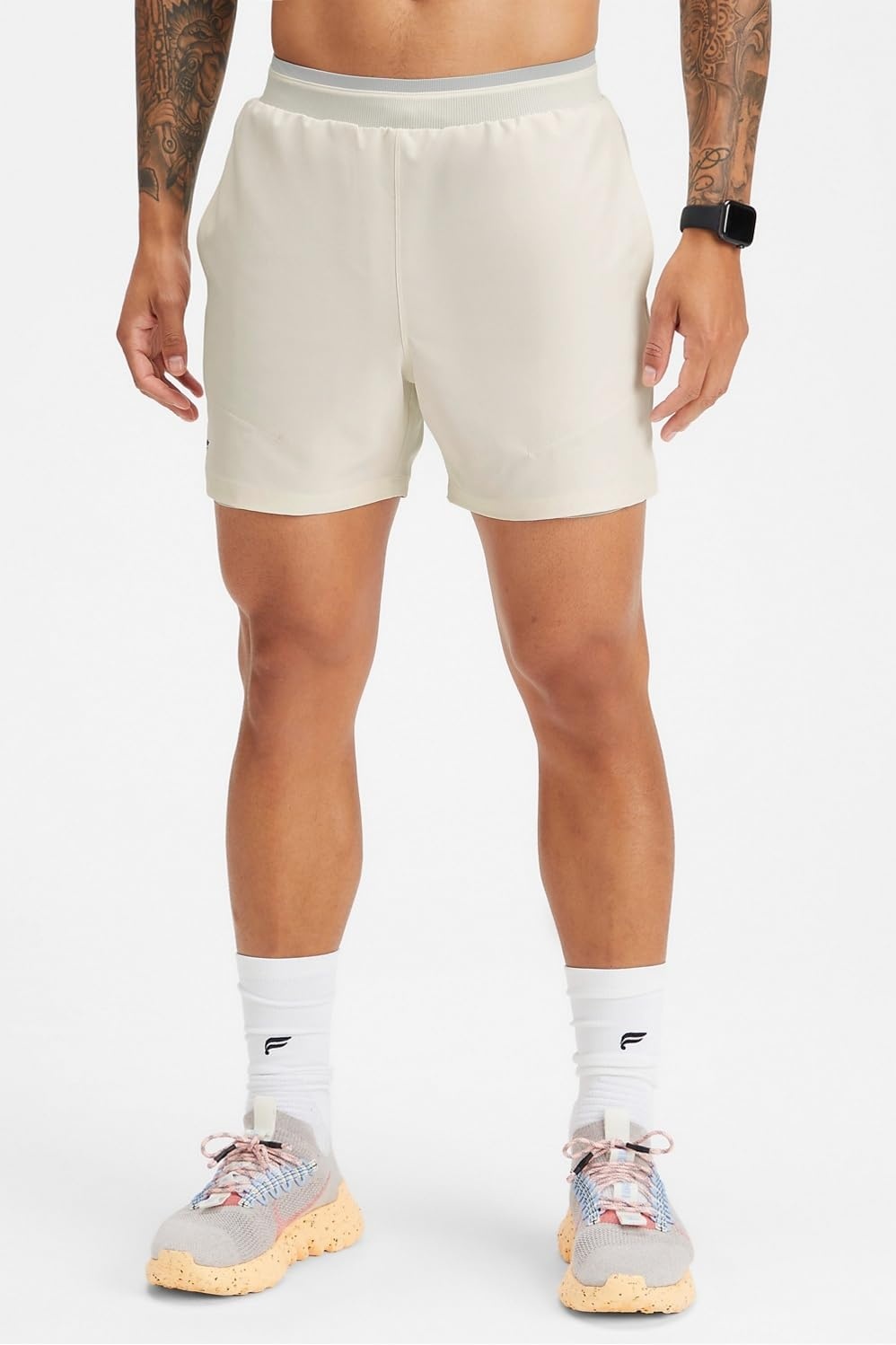 image:imageFabletics Mens The Fundamental Short II Lined Workout Running Training Gym Yoga Ultra LightweightBone