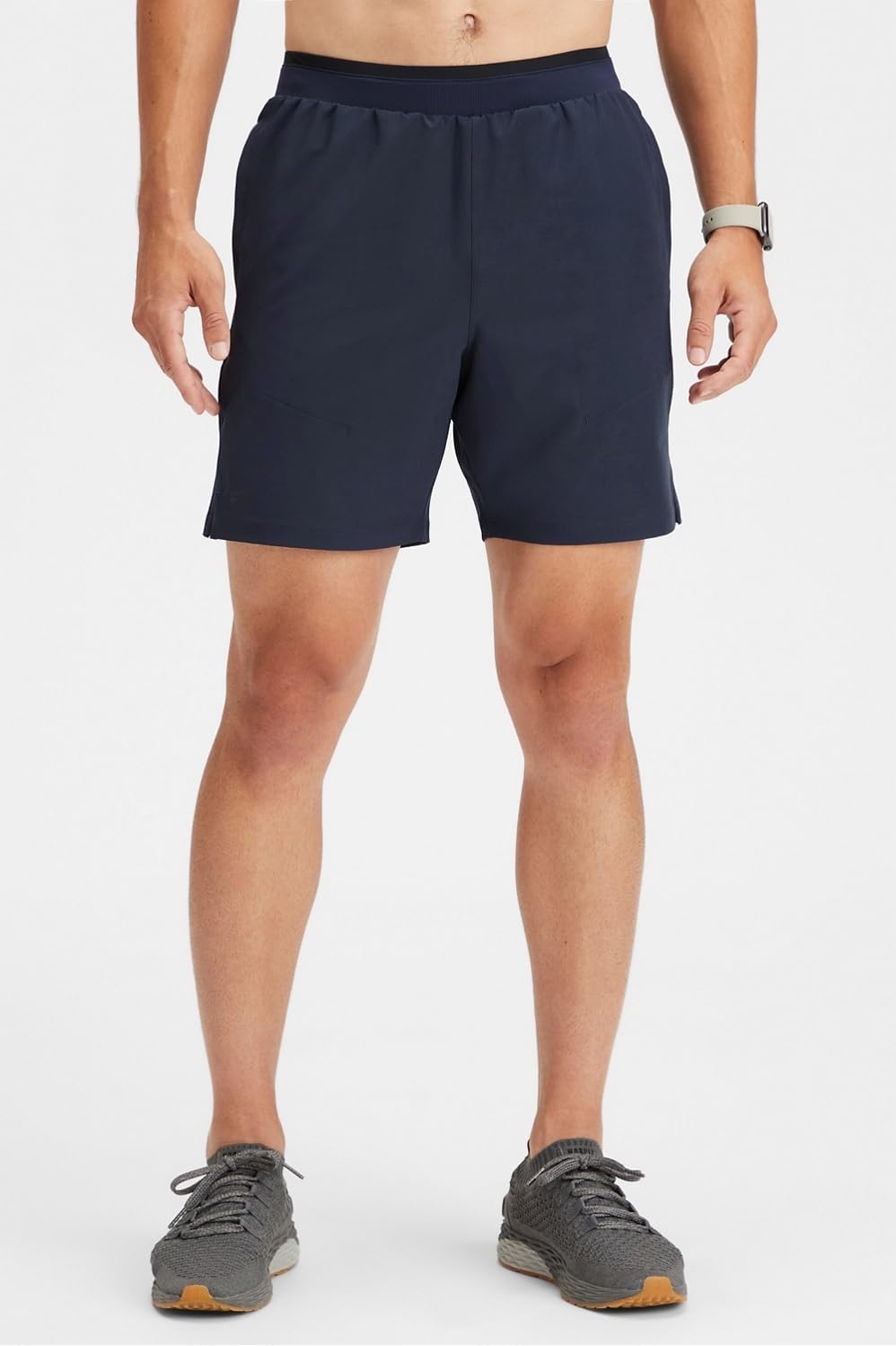 image:imageFabletics Mens The Fundamental Short II Lined Workout Running Training Gym Yoga Ultra LightweightClassic Navy
