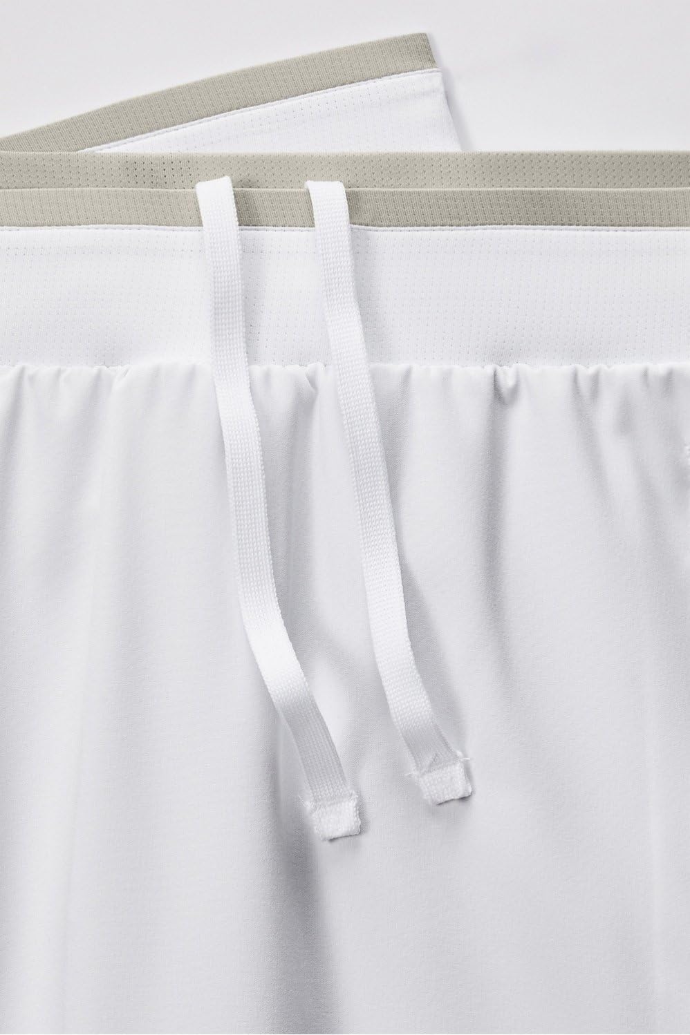 image:imageFabletics Mens The Fundamental Short II Lined Workout Running Training Gym Yoga Ultra LightweightClassic White