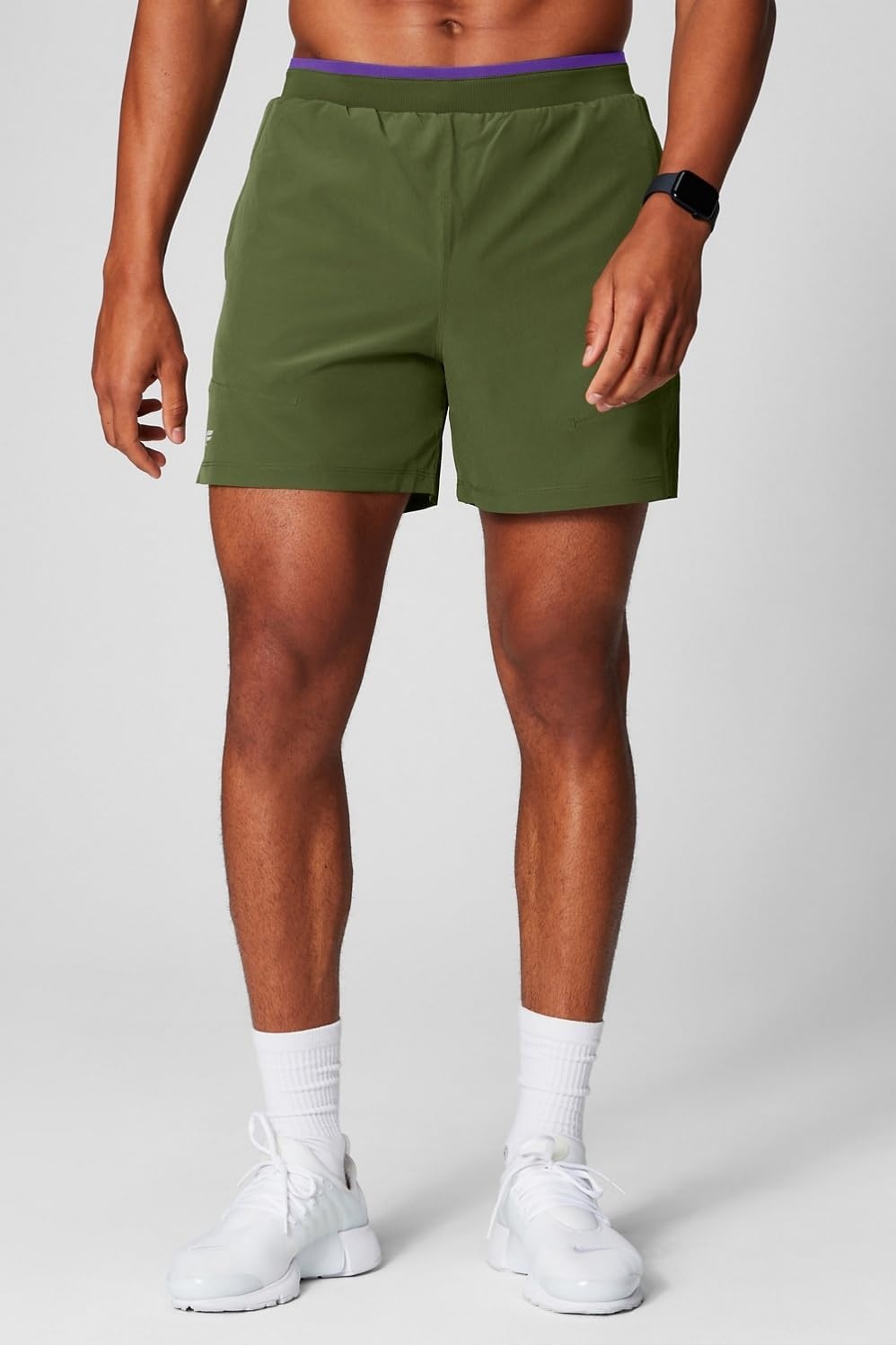 image:imageFabletics Mens The Fundamental Short II Lined Workout Running Training Gym Yoga Ultra LightweightDark Moss