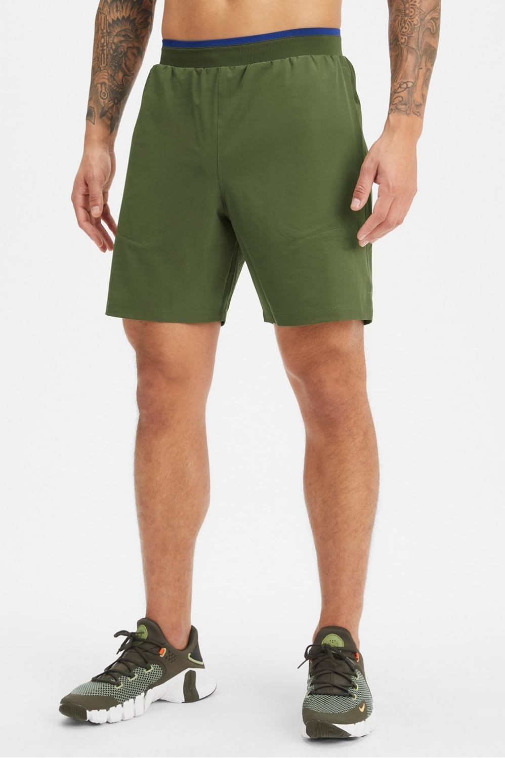 image:imageFabletics Mens The Fundamental Short II Lined Workout Running Training Gym Yoga Ultra LightweightDark Moss