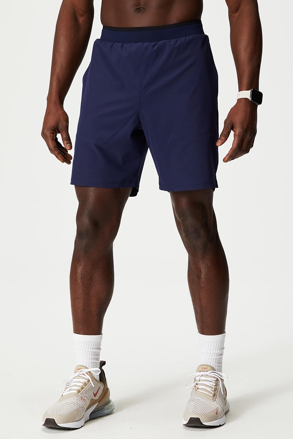 image:imageFabletics Mens The Fundamental Short II Lined Workout Running Training Gym Yoga Ultra LightweightDeep Navy