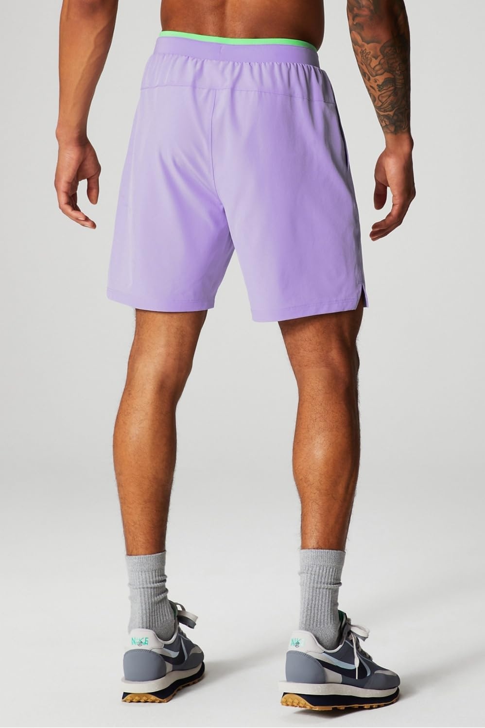 image:imageFabletics Mens The Fundamental Short II Lined Workout Running Training Gym Yoga Ultra LightweightIconic Lavender