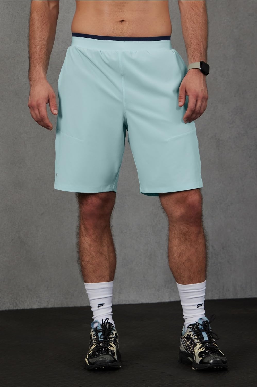 image:imageFabletics Mens The Fundamental Short II Lined Workout Running Training Gym Yoga Ultra LightweightNordic Blue