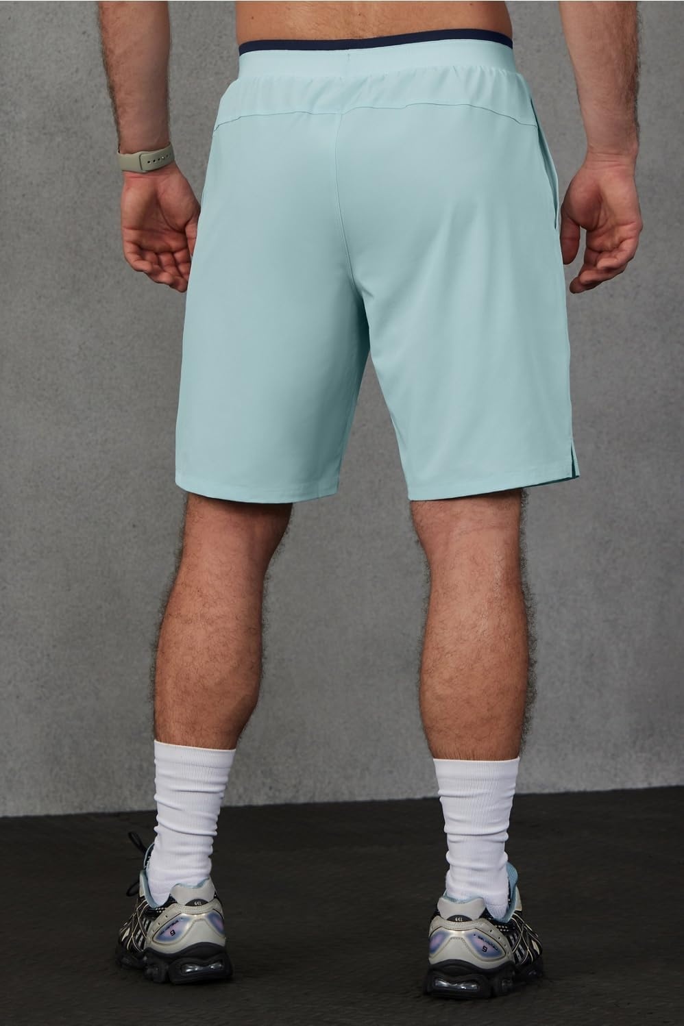 image:imageFabletics Mens The Fundamental Short II Lined Workout Running Training Gym Yoga Ultra LightweightNordic Blue