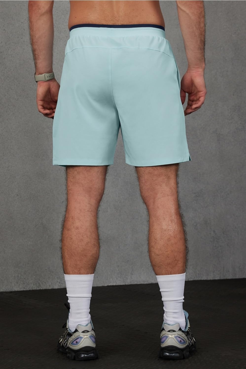 image:imageFabletics Mens The Fundamental Short II Lined Workout Running Training Gym Yoga Ultra LightweightNordic Blue