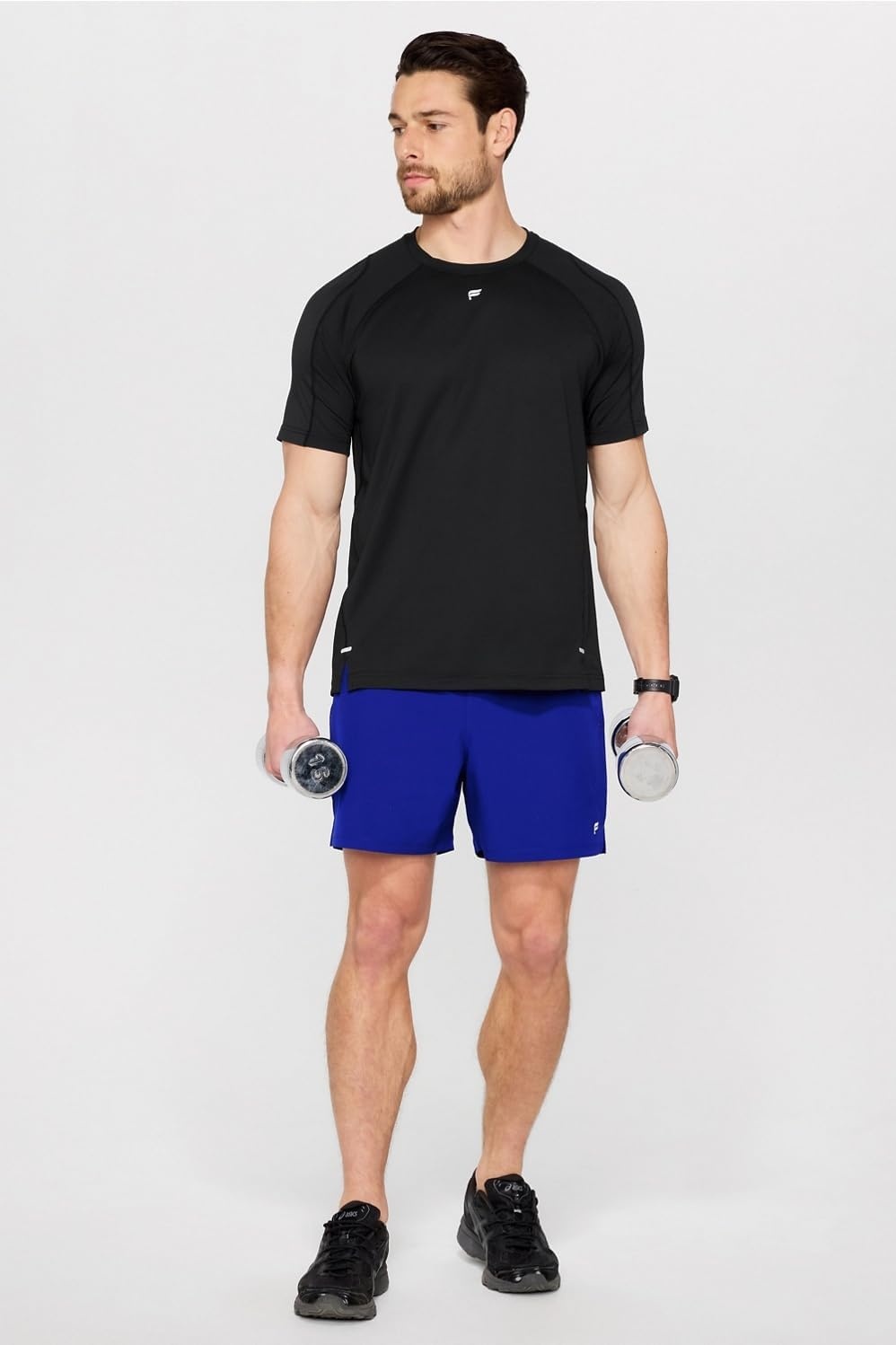 image:imageFabletics Mens The Fundamental Short II Workout Running Training Gym Yoga Ultra LightweightAdmiral Blue