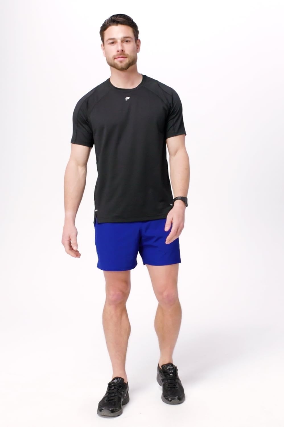 image:imageFabletics Mens The Fundamental Short II Workout Running Training Gym Yoga Ultra LightweightAdmiral Blue