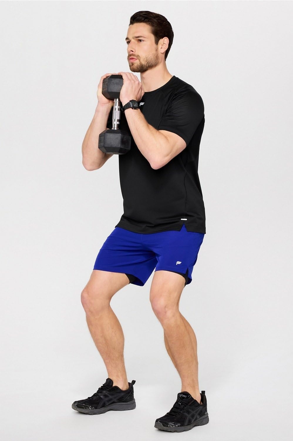image:imageFabletics Mens The Fundamental Short II Workout Running Training Gym Yoga Ultra LightweightAdmiral Blue