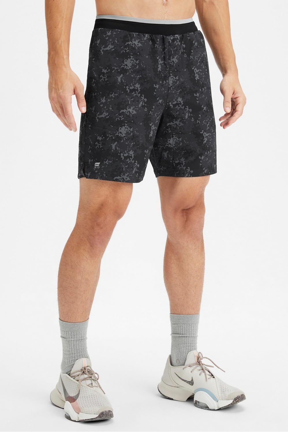 image:imageFabletics Mens The Fundamental Short II Workout Running Training Gym Yoga Ultra LightweightBlack Nueue Camo