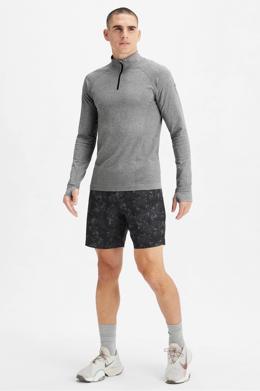 image:imageFabletics Mens The Fundamental Short II Workout Running Training Gym Yoga Ultra LightweightBlack Nueue Camo