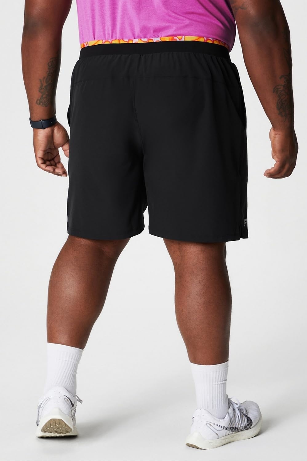 image:imageFabletics Mens The Fundamental Short II Workout Running Training Gym Yoga Ultra LightweightBlackPink Escape Summer Madness