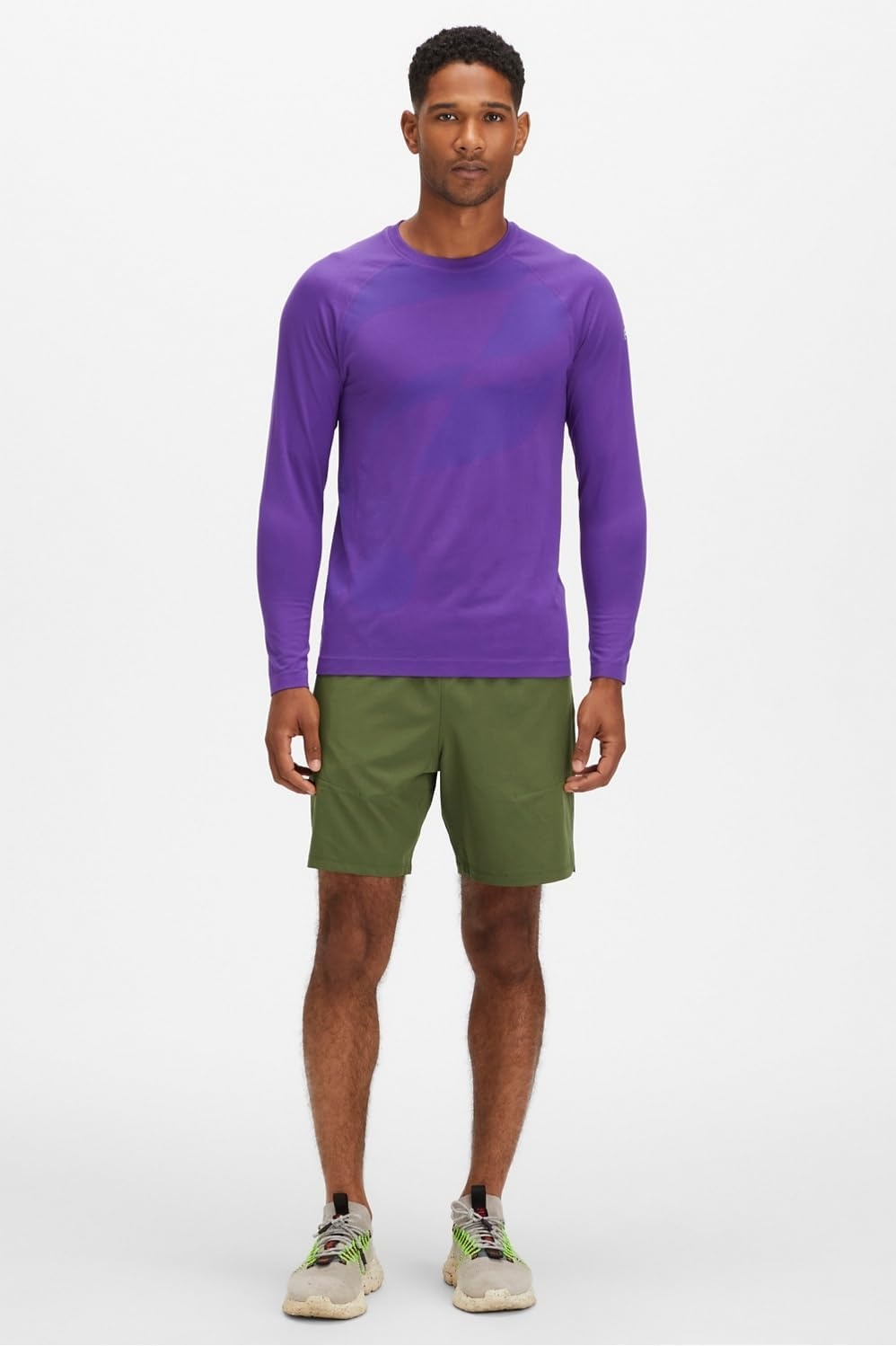 image:imageFabletics Mens The Fundamental Short II Workout Running Training Gym Yoga Ultra LightweightDark Moss