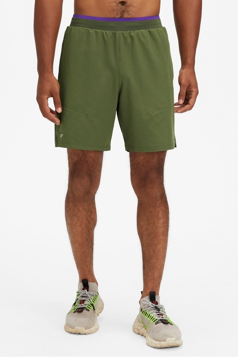 image:imageFabletics Mens The Fundamental Short II Workout Running Training Gym Yoga Ultra LightweightDark Moss