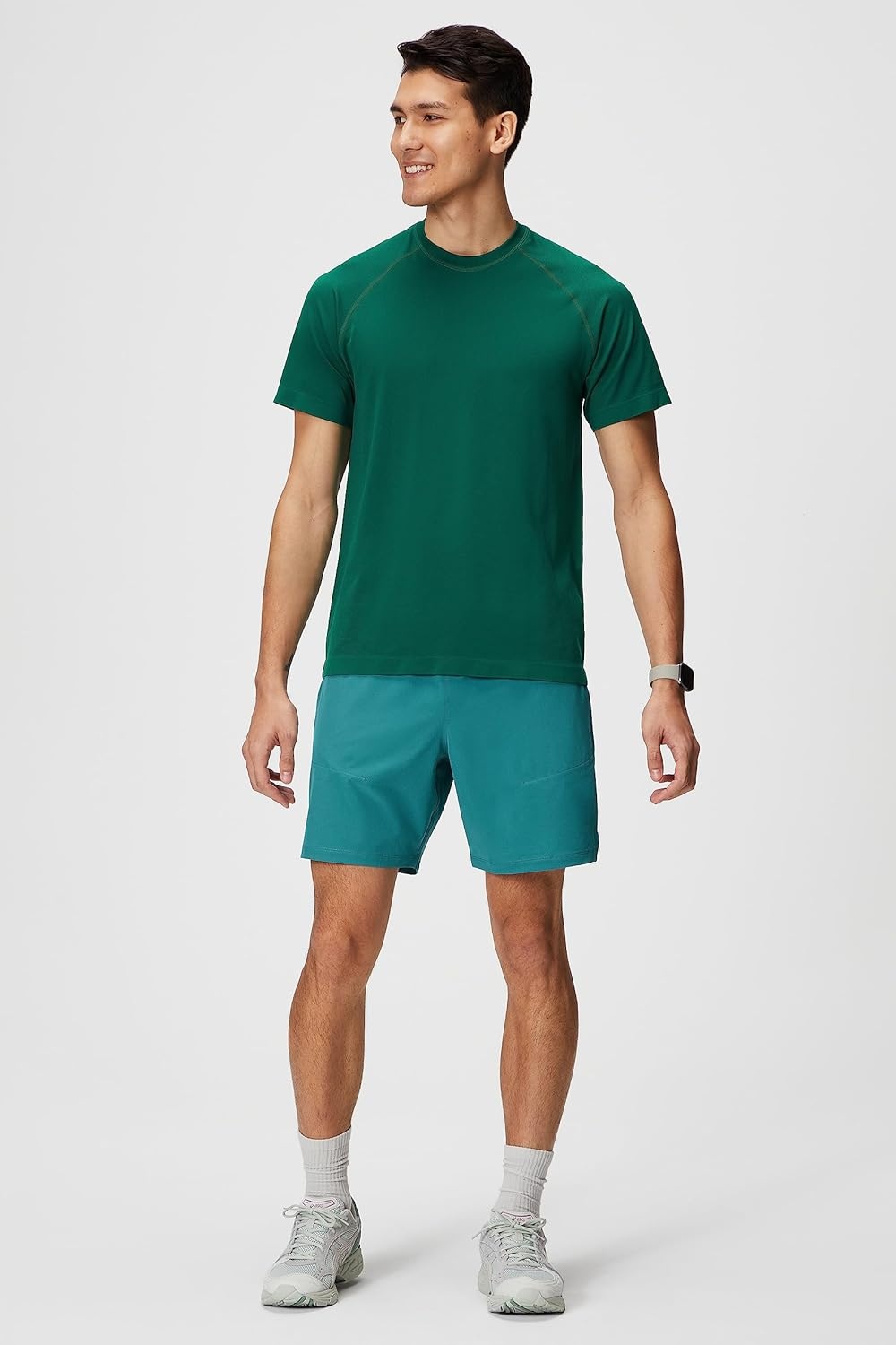 image:imageFabletics Mens The Fundamental Short II Workout Running Training Gym Yoga Ultra LightweightDark Teal