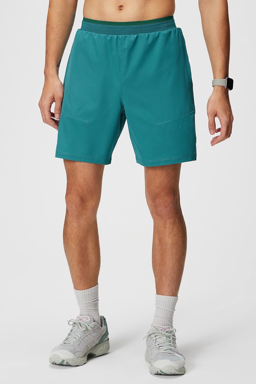 image:imageFabletics Mens The Fundamental Short II Workout Running Training Gym Yoga Ultra LightweightDark Teal