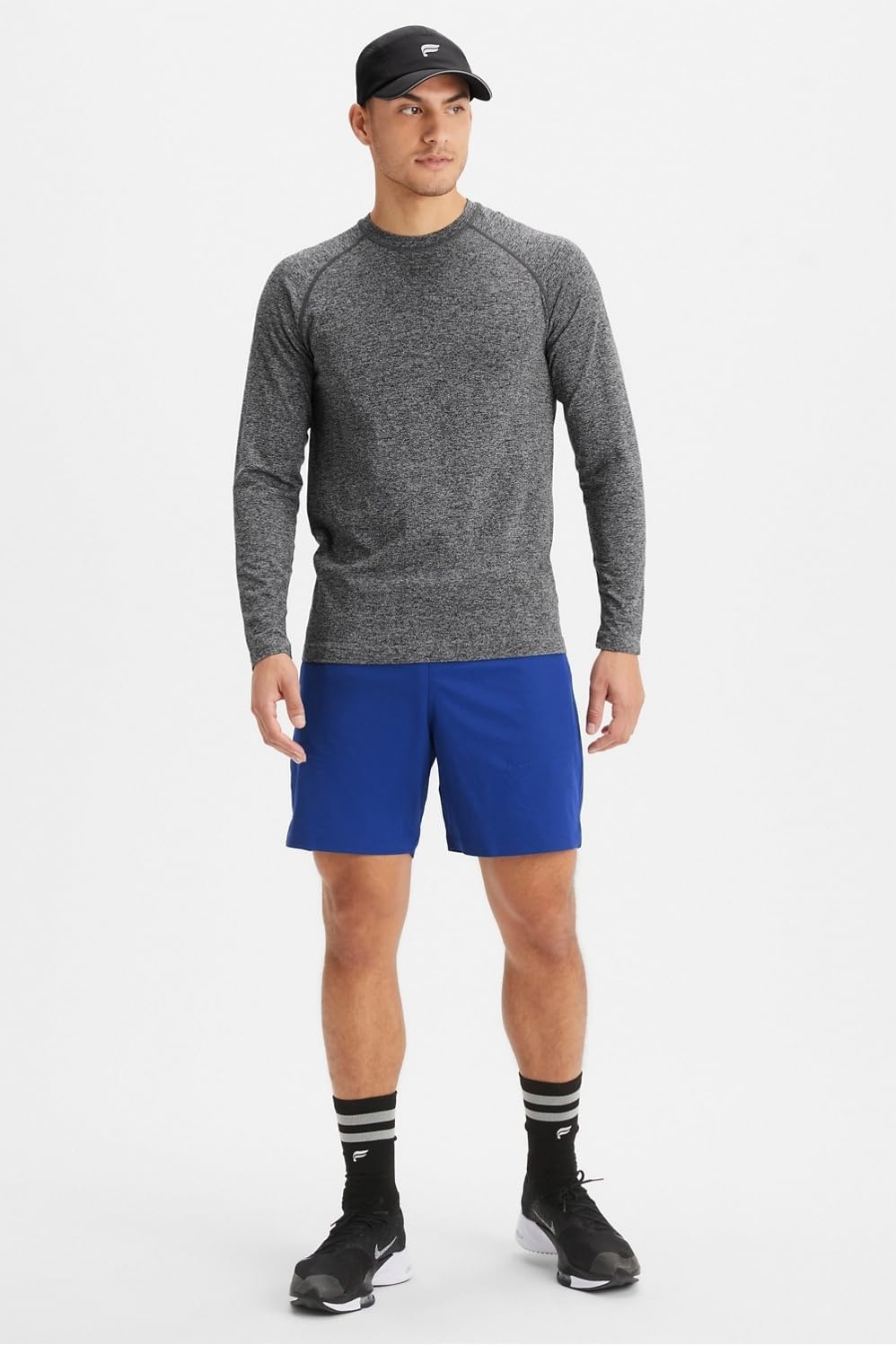 image:imageFabletics Mens The Fundamental Short II Workout Running Training Gym Yoga Ultra LightweightFrench Blue