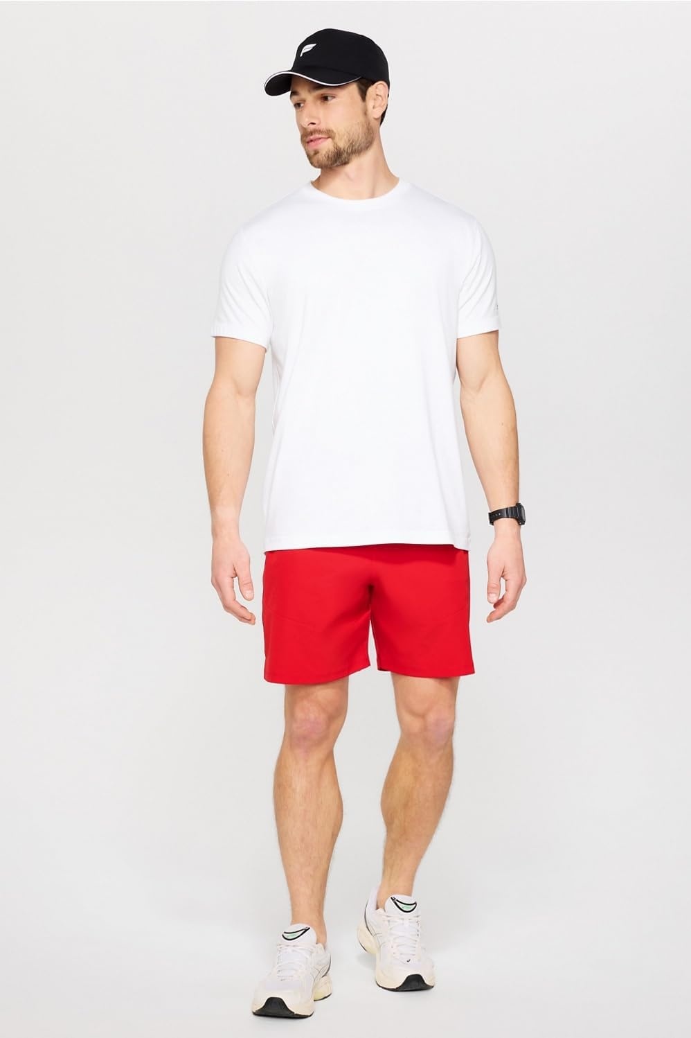 image:imageFabletics Mens The Fundamental Short II Workout Running Training Gym Yoga Ultra LightweightHeated Red