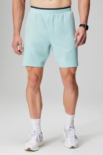 image:imageFabletics Mens The Fundamental Short II Workout Running Training Gym Yoga Ultra LightweightNordic Blue