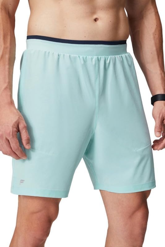 image:imageFabletics Mens The Fundamental Short II Workout Running Training Gym Yoga Ultra LightweightNordic Blue