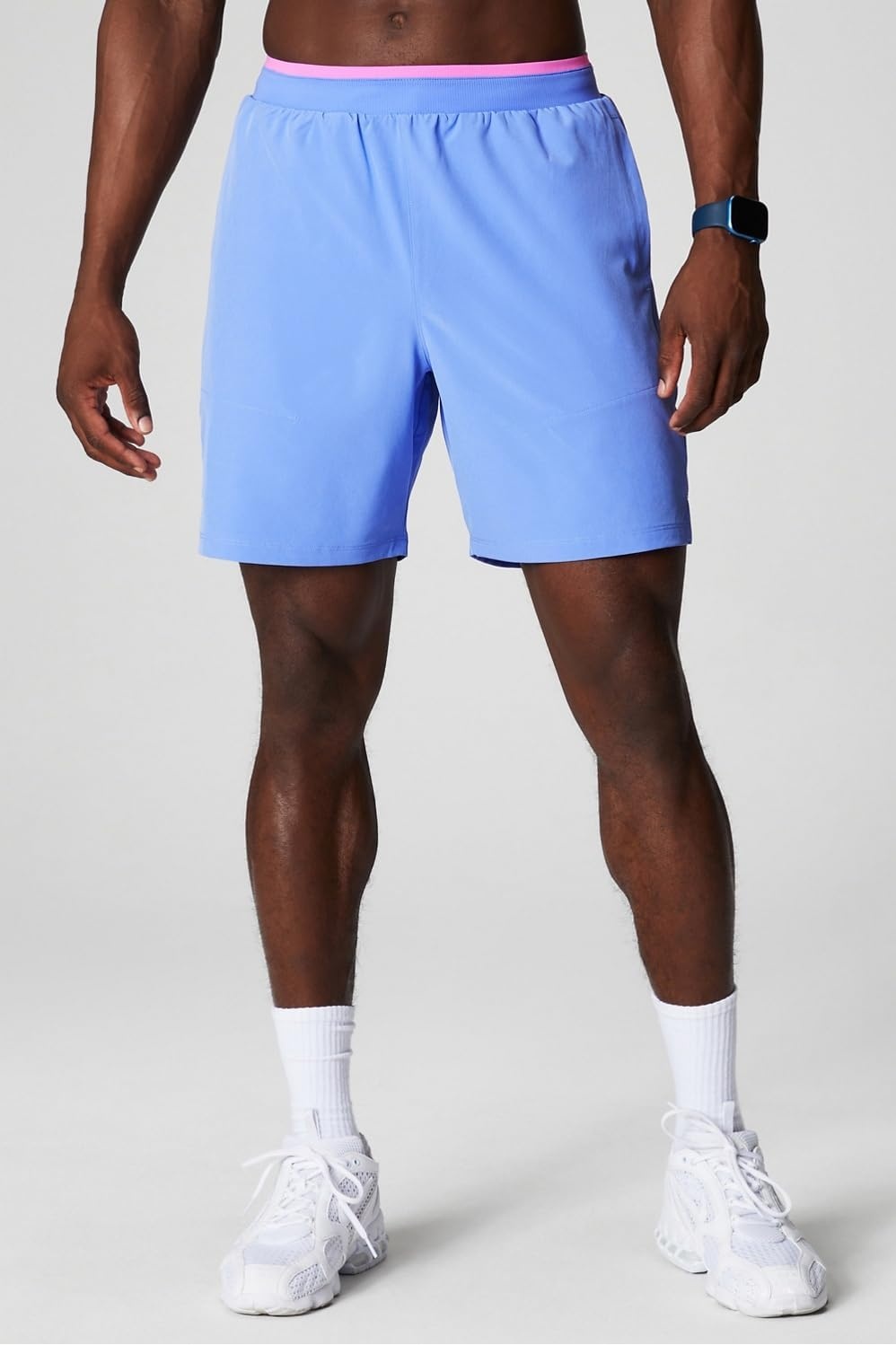 image:imageFabletics Mens The Fundamental Short II Workout Running Training Gym Yoga Ultra LightweightPeriwinkle Punch