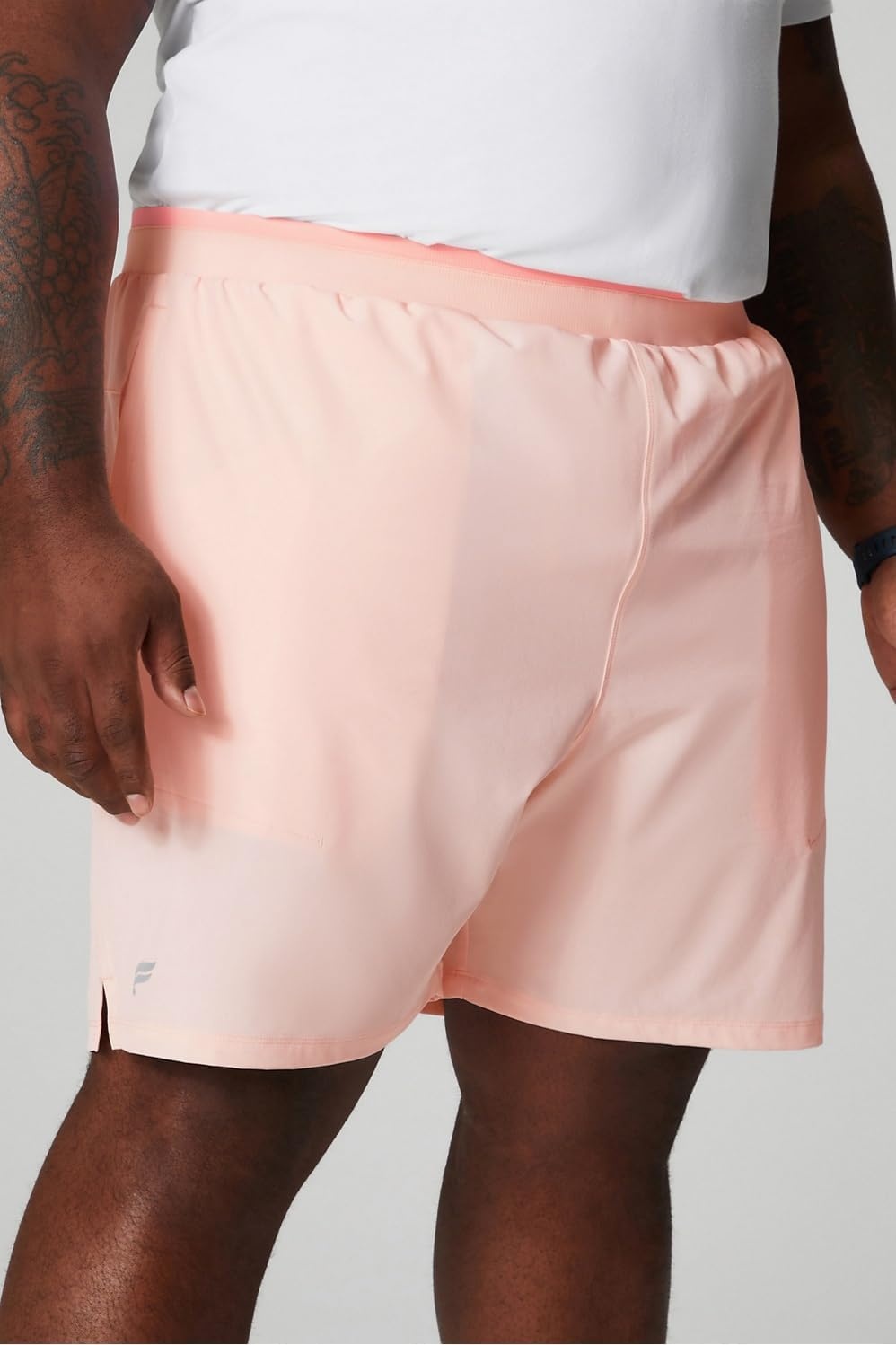 image:imageFabletics Mens The Fundamental Short II Workout Running Training Gym Yoga Ultra LightweightPink Buttercream