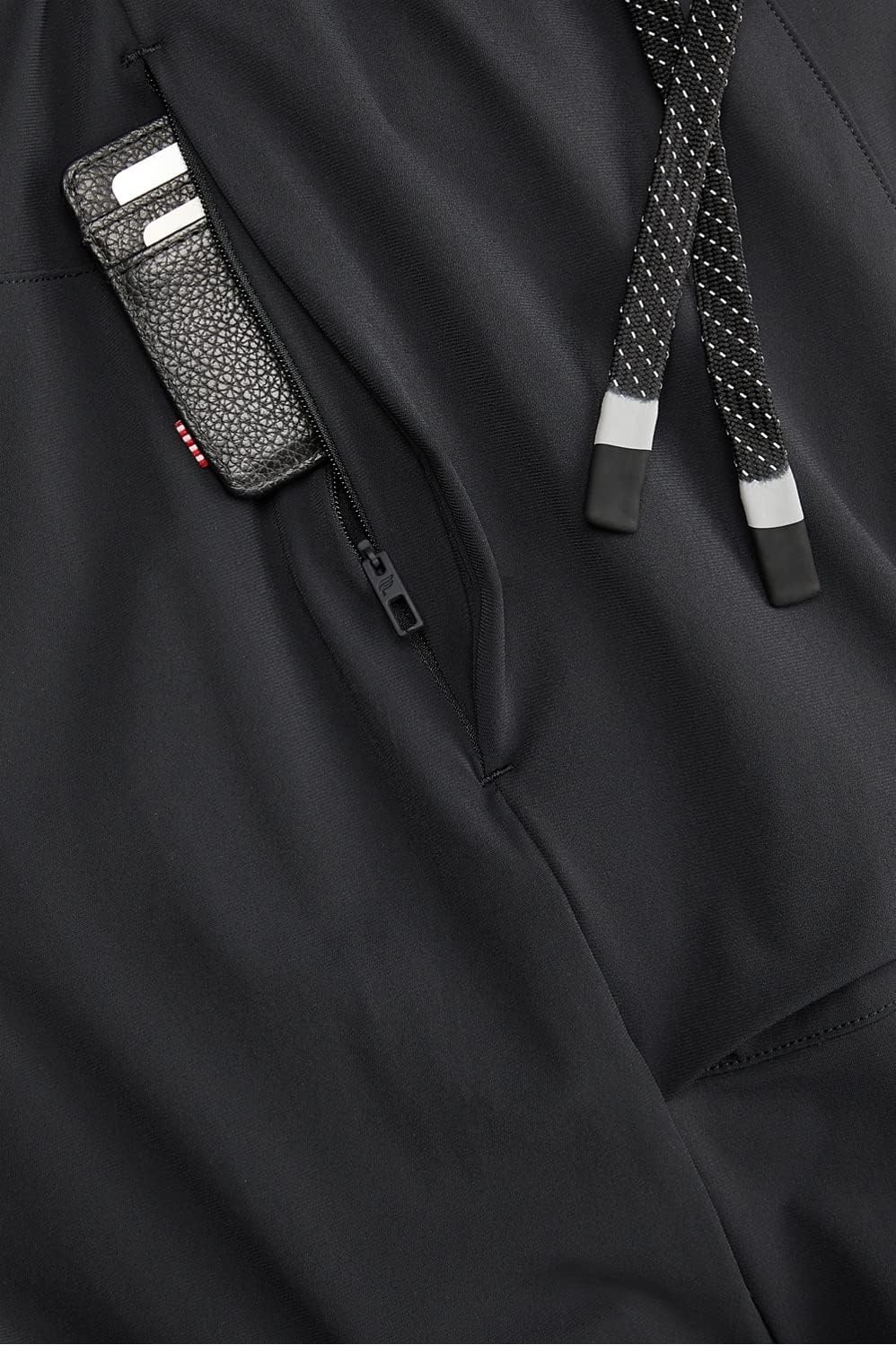 image:imageFabletics Mens The One Jogger QuickDry Hidden Pockets Zip Pockets UPF Protection AntiStink LightweightBlack