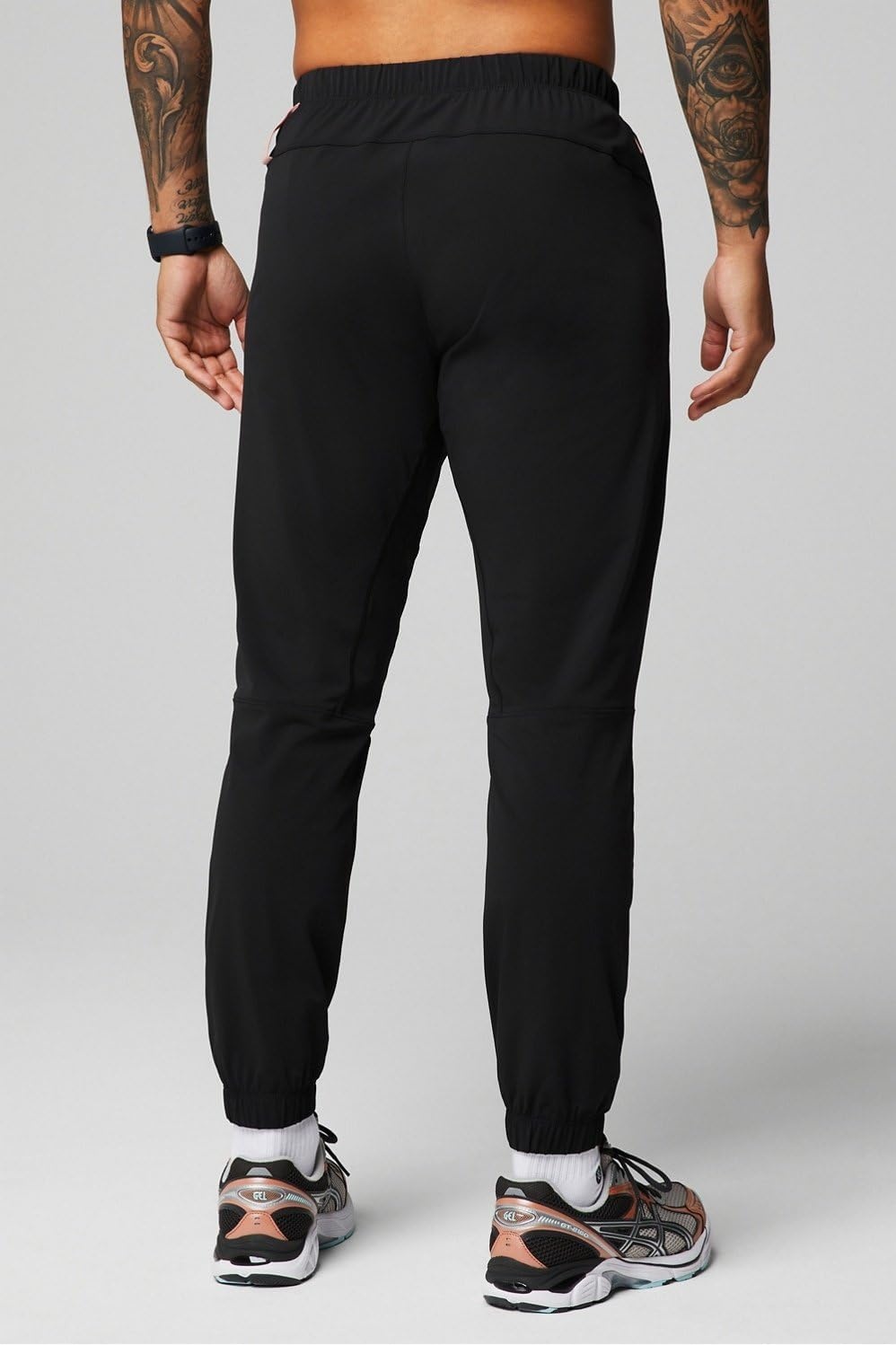image:imageFabletics Mens The One Jogger QuickDry Hidden Pockets Zip Pockets UPF Protection AntiStink LightweightBlackPink Slate