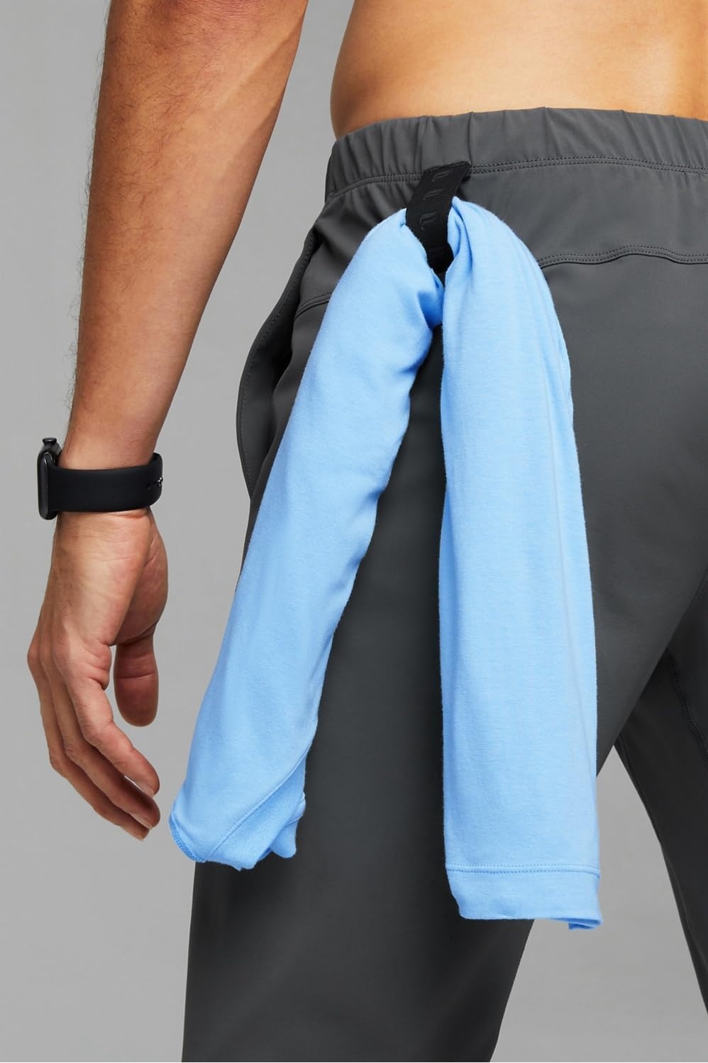 image:imageFabletics Mens The One Jogger QuickDry Hidden Pockets Zip Pockets UPF Protection AntiStink LightweightOnyx
