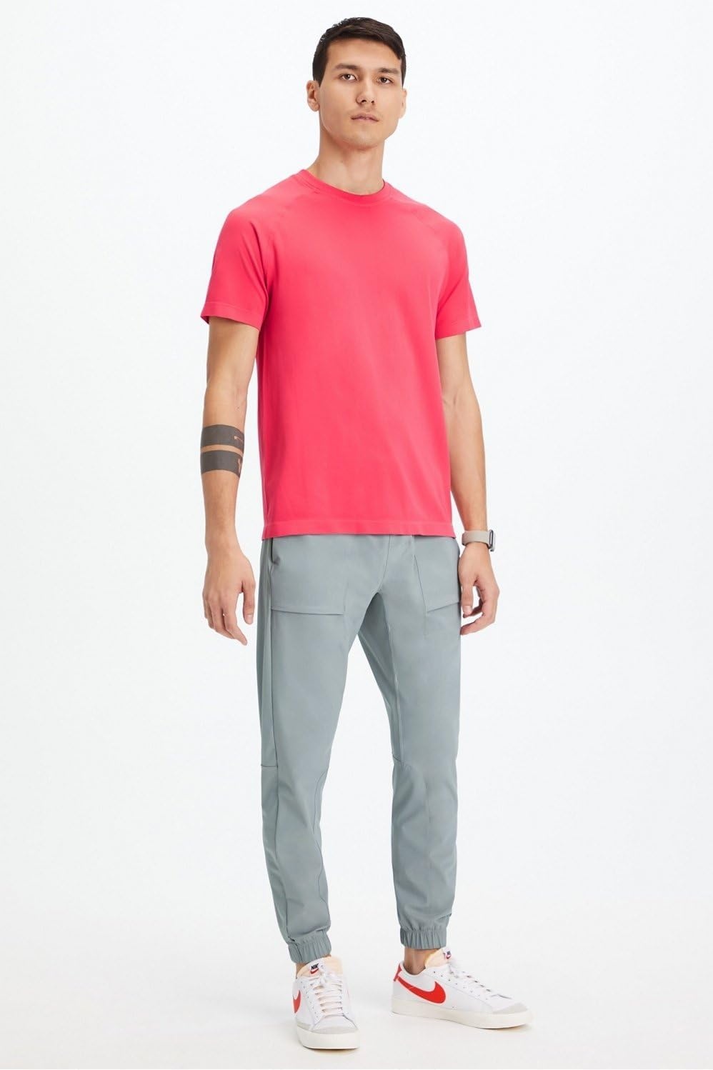 image:imageFabletics Mens The One Jogger QuickDry Hidden Pockets Zip Pockets UPF Protection AntiStink LightweightShadow Grey