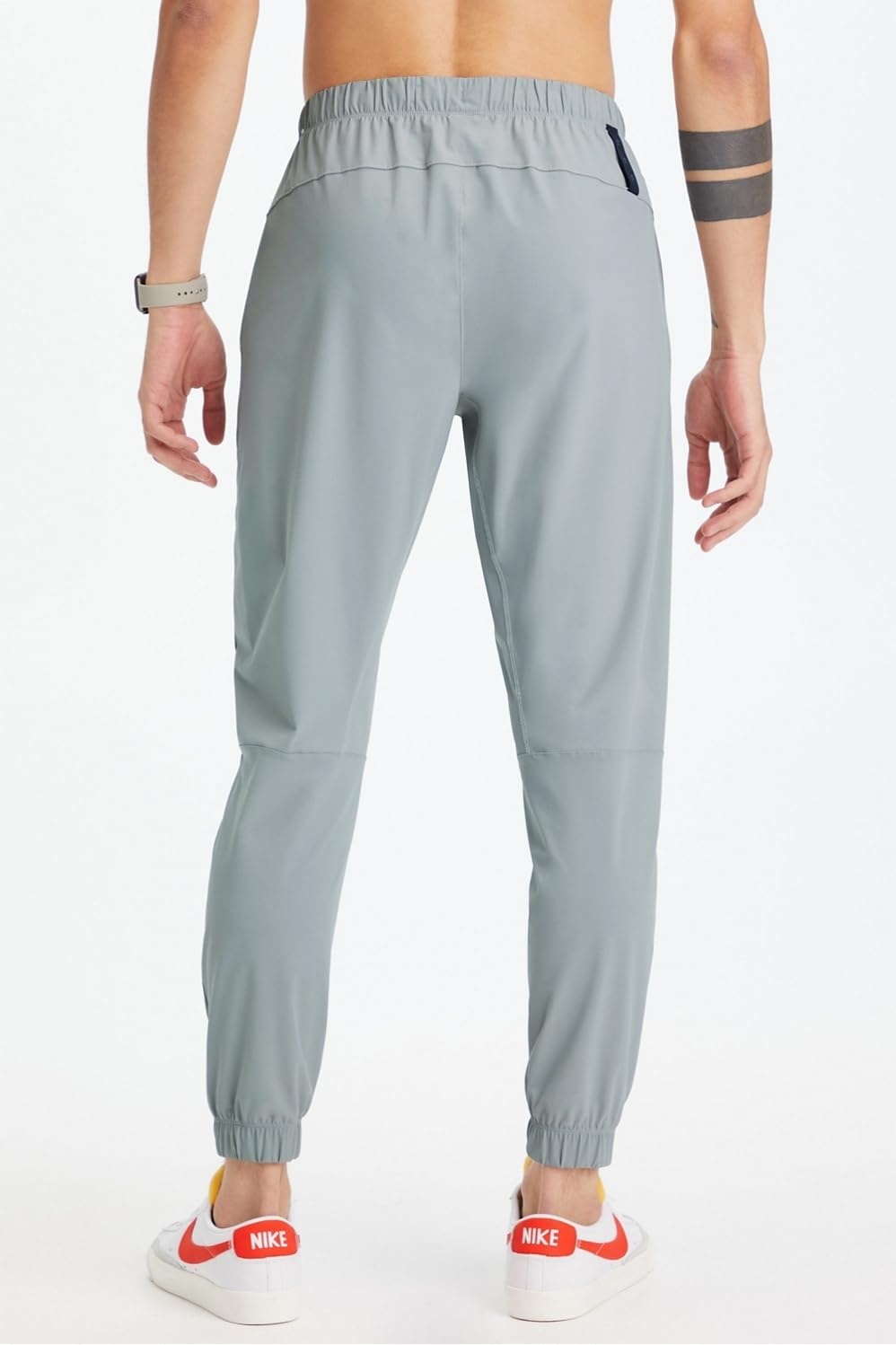 image:imageFabletics Mens The One Jogger QuickDry Hidden Pockets Zip Pockets UPF Protection AntiStink LightweightShadow Grey