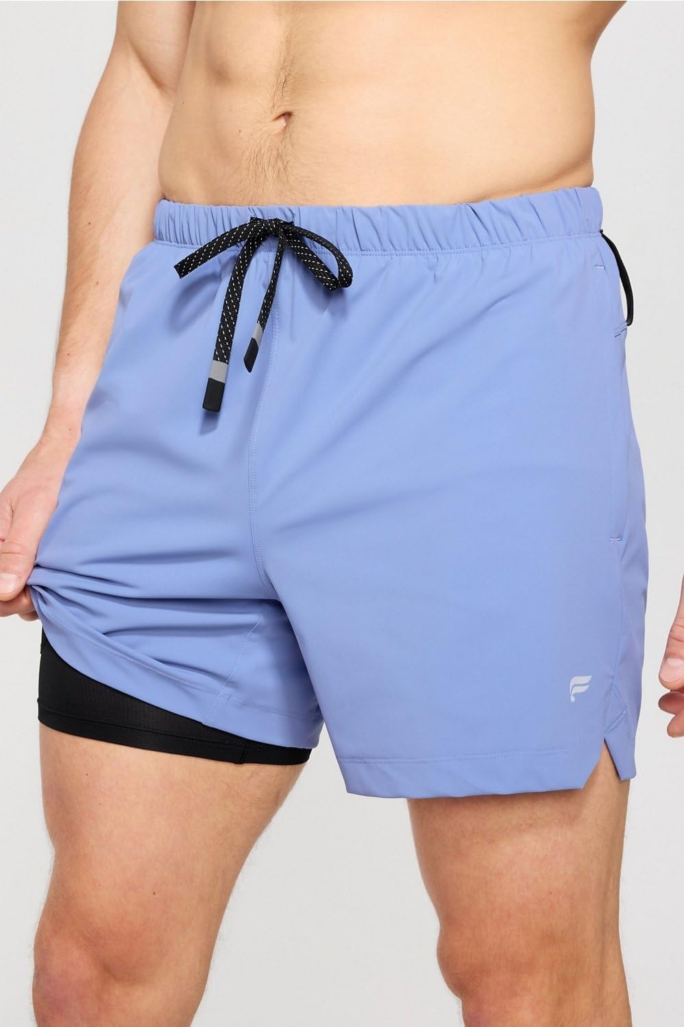 image:imageFabletics Mens The One Short Lined Training Swimming Lightweight QuickDry Zip Pocket Stretch WovenBay Blue